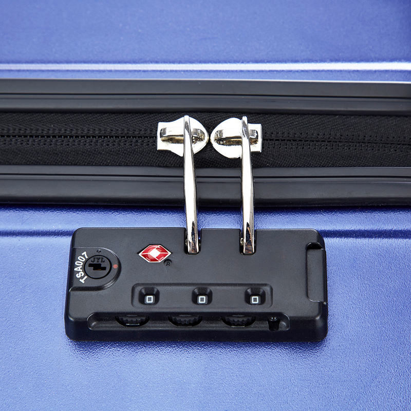 Spinner Wheel Hard Side Carry on Luggage with Hand Zipper TSA Lock and 210D Polyester Lining Business Travel Bag