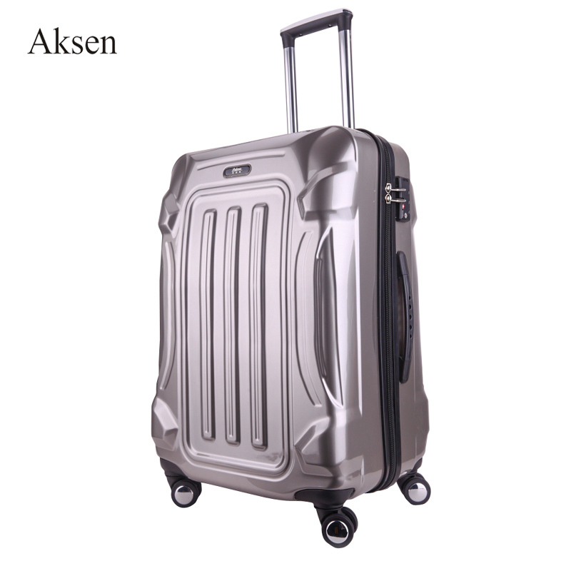 OEM Luxury Urban Hard Case Carry On Bolsa De Rodinha Infantil Plastic Travelling Trolley Black Suitcases Luggage