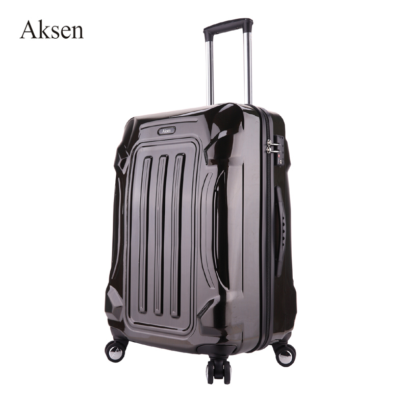 OEM Luxury Urban Hard Case Carry On Bolsa De Rodinha Infantil Plastic Travelling Trolley Black Suitcases Luggage