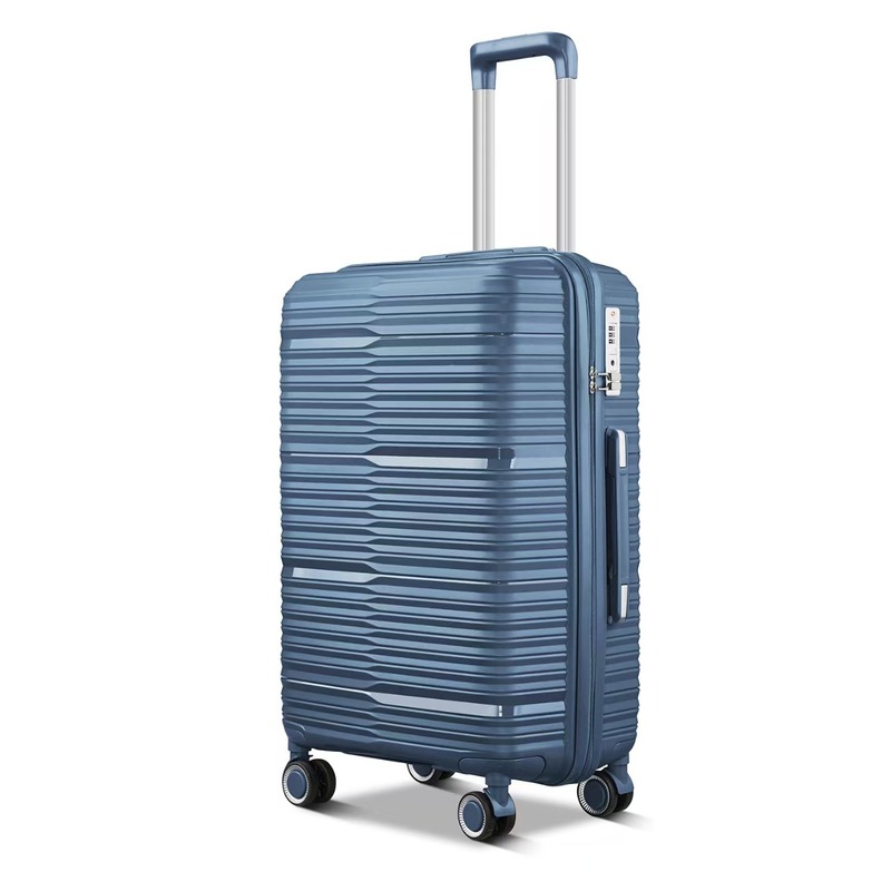 Soft Handle PP Trolley Luggage Durable Travel Suitcase with Lock Waterproof and Shock-Resistant