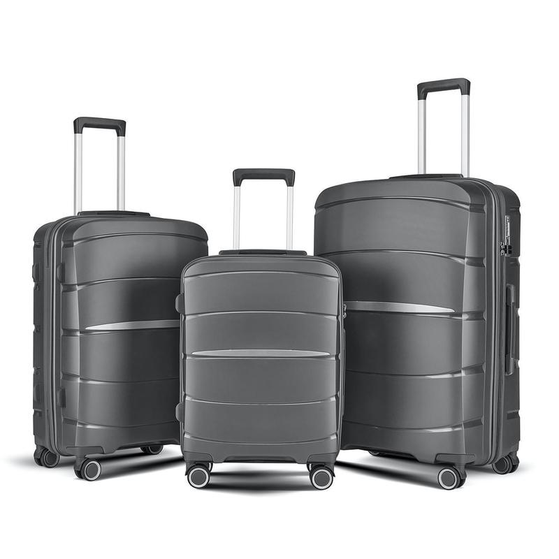 Outdoor Activities 8-Wheel Spinner Trolley Cases Large Capacity Durable Versatile PP Travel Luggage Sets Eco-Friendly Light Weight Suitcase TSA