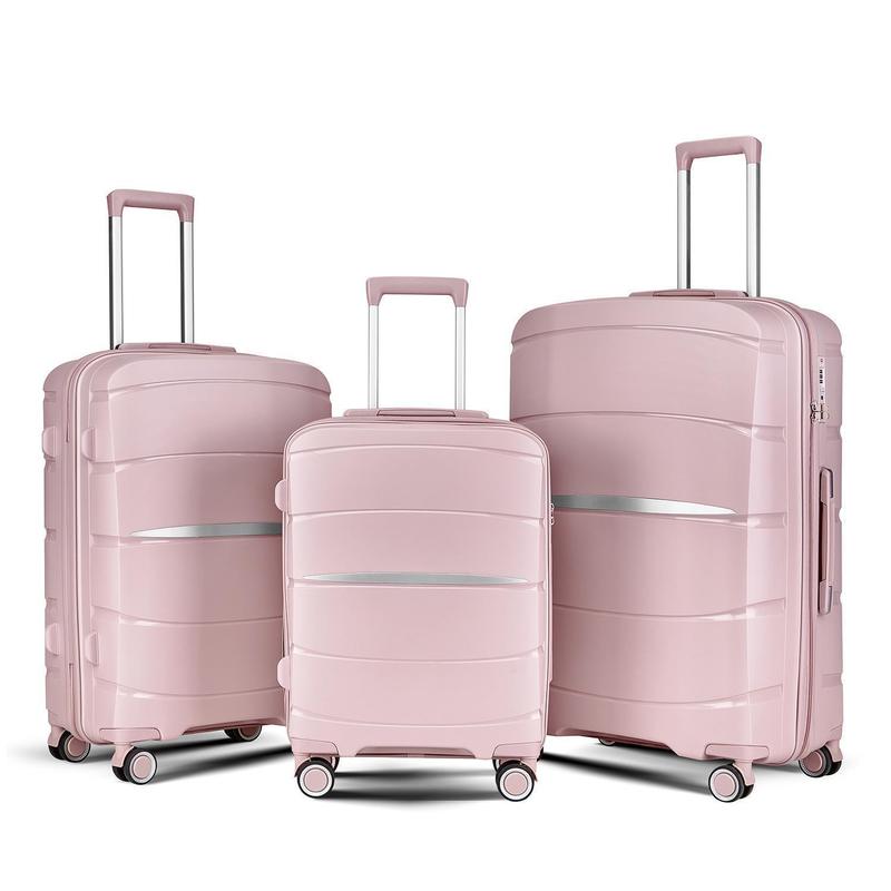Outdoor Activities 8-Wheel Spinner Trolley Cases Large Capacity Durable Versatile PP Travel Luggage Sets Eco-Friendly Light Weight Suitcase TSA