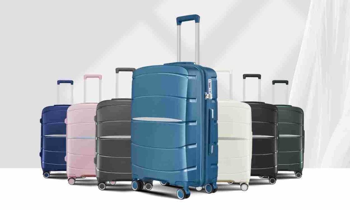 Outdoor Activities 8-Wheel Spinner Trolley Cases Large Capacity Durable Versatile PP Travel Luggage Sets Eco-Friendly Light Weight Suitcase TSA