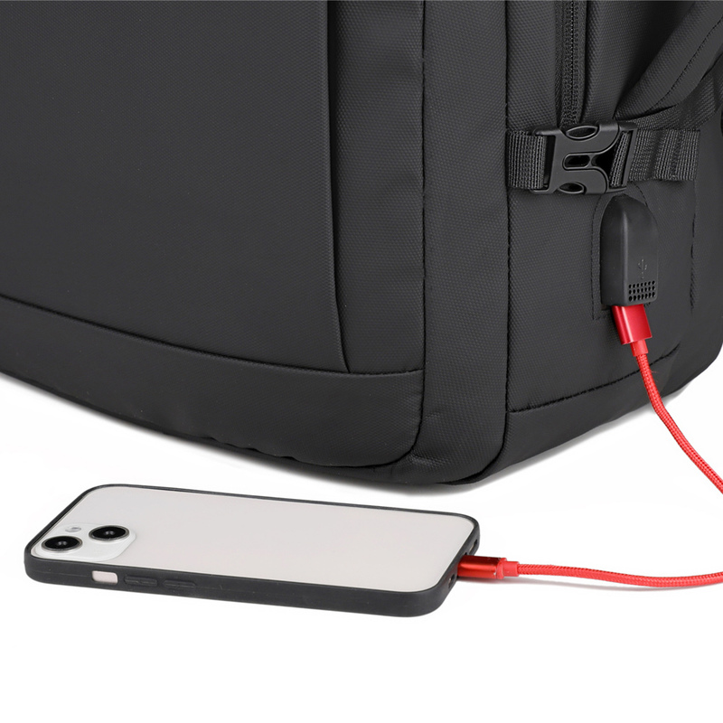 Customizable Logo Waterproof Anti-Theft Laptop Backpack for Business Travel in Fashionable Blue Black and Lightweight Design