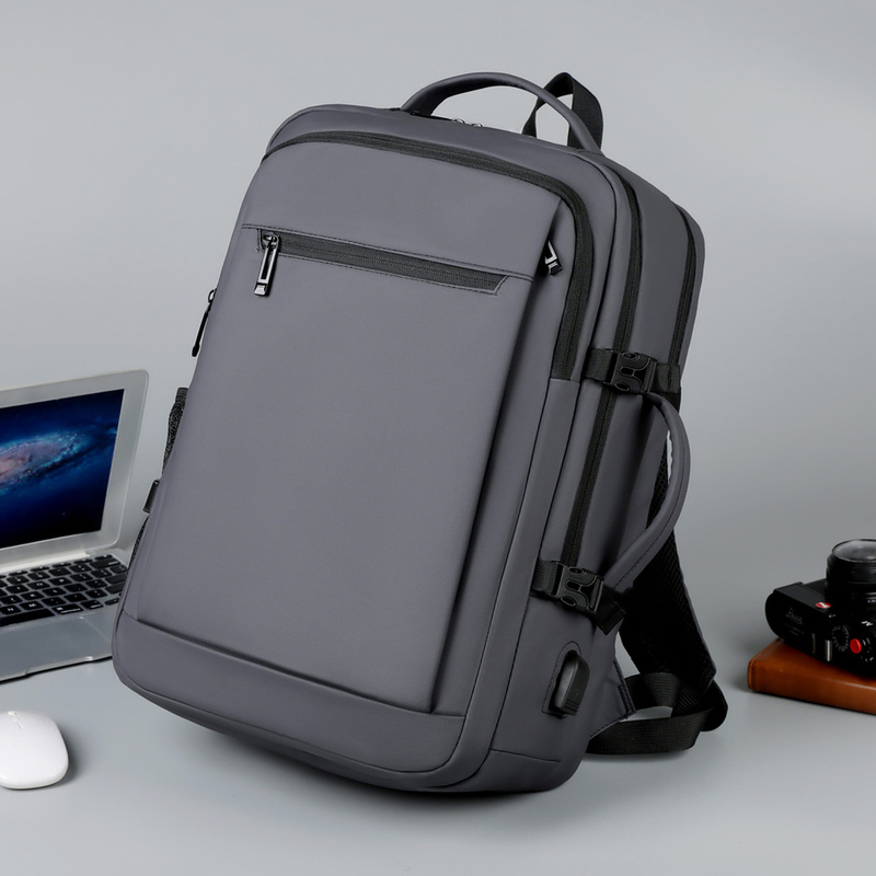 Customizable Logo Waterproof Anti-Theft Laptop Backpack for Business Travel in Fashionable Blue Black and Lightweight Design