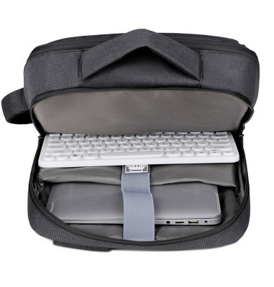 Lightweight Black Anti-Theft Waterproof Laptop Backpack for Business Casual Oxford Material Customizable Logo USB Feature