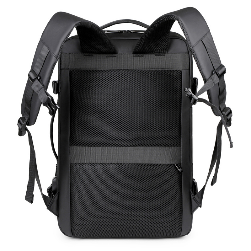 Customizable Logo Stylish Black Anti-Theft Waterproof Lightweight Laptop Backpack with USB Solar Panel Capacity 20-39 Litre