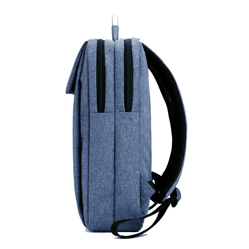 Unisex Oxford Cloth Backpack with Flap Front Pocket Multi-Compartment Laptop Backpacks and Aluminum Handle