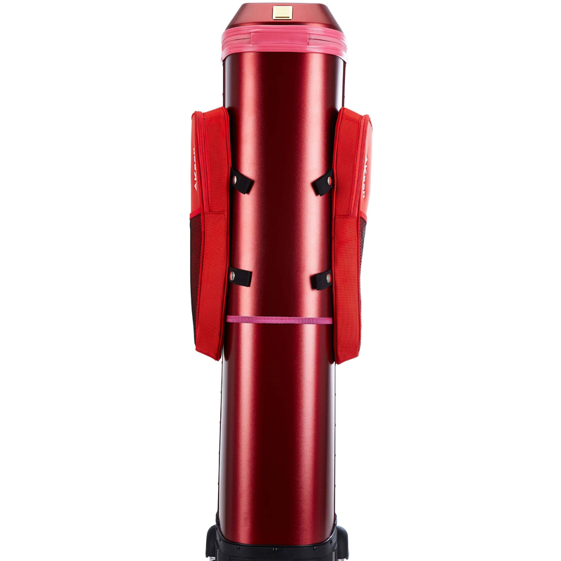 Manija suave y bolsas de golf grises listas para el torneo Ruedas silenciosas Compartimiento a prueba de golpes tapa impermeable para deportes de raqueta