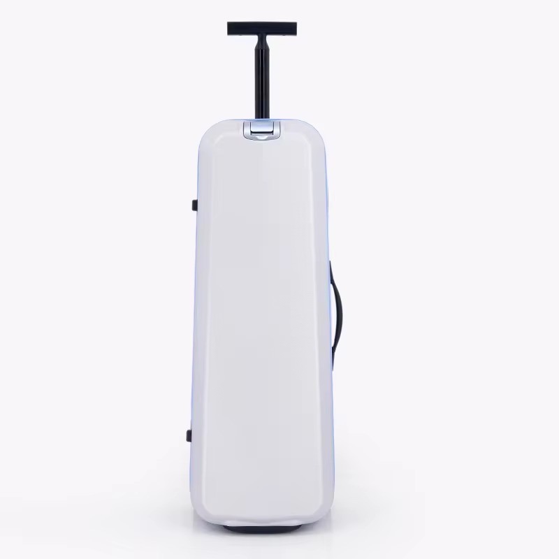 Professional Hard Shell Trolley Suitcases Luggage Silver Custom Zipper 2 Wheels Badminton Storage Bag Waterproof Uprights