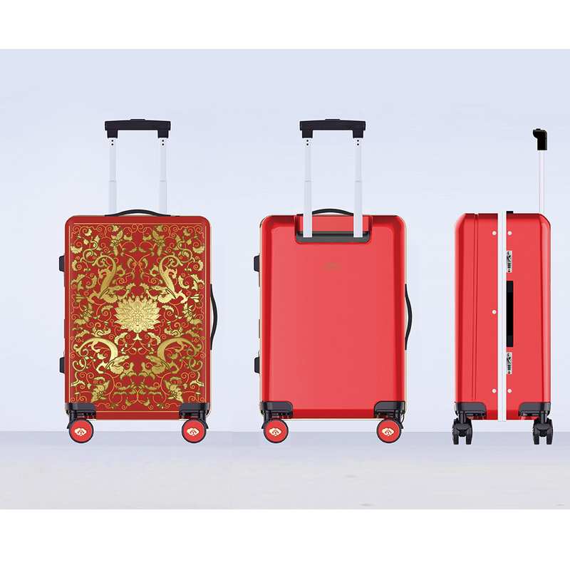 Unsex 20 Inch Customized 4 Spinner Silent Wheels Luggage Travel Bags Suitcase Fashion Design Carry-on Luggage Soft Handle