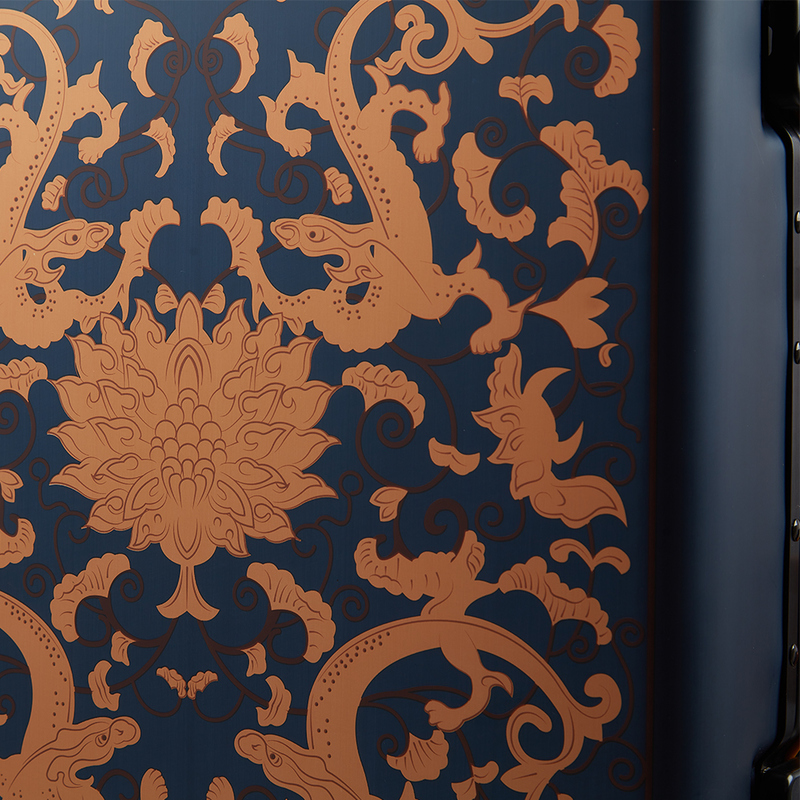 Unsex 20 Inch Customized 4 Spinner Silent Wheels Luggage Travel Bags Suitcase Fashion Design Carry-on Luggage Soft Handle