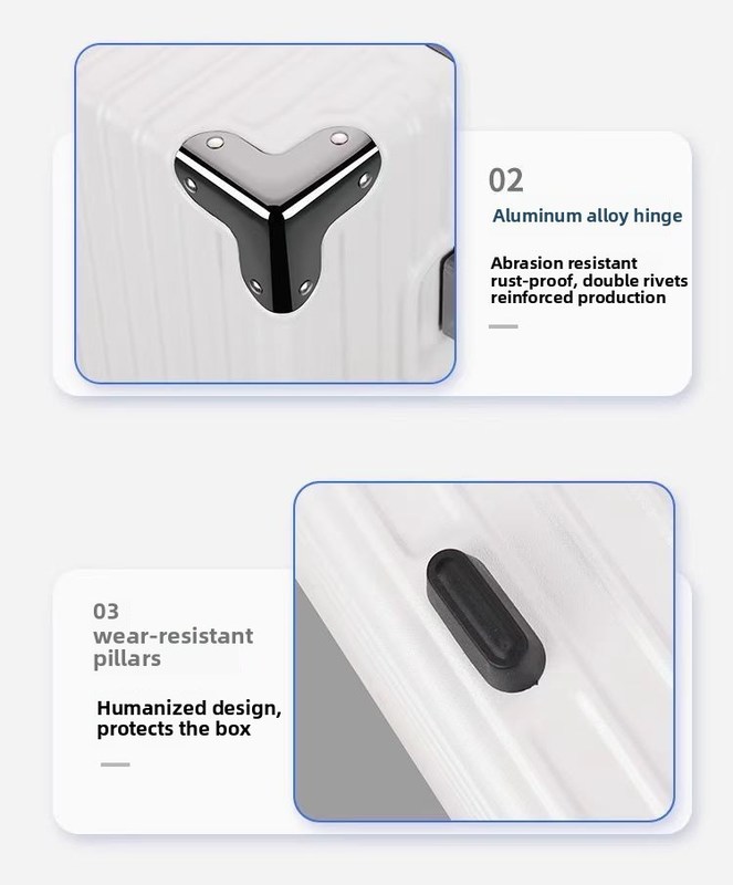 TSA Lock Durable Large 360° Spinner Wheels Luxury Aluminum Frame Travel Suitcase for Business Fashionable Holiday Travel