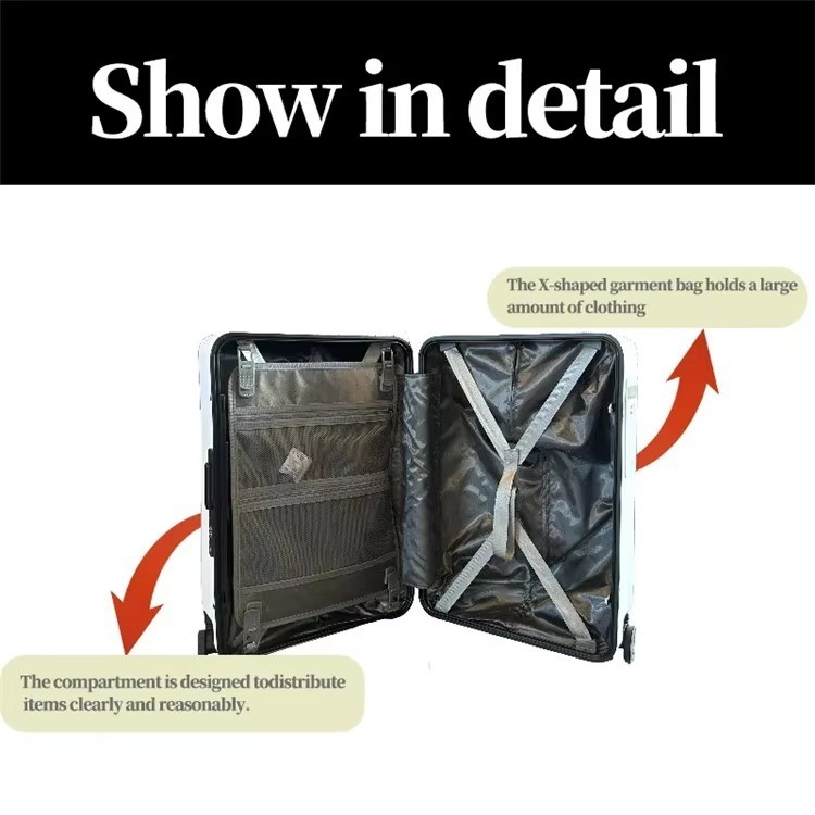 Smart Riding Luxury PC Material Carry-On Automatic Remote Control Spinner Caster Travel Luggage Suitcase for Business Trips