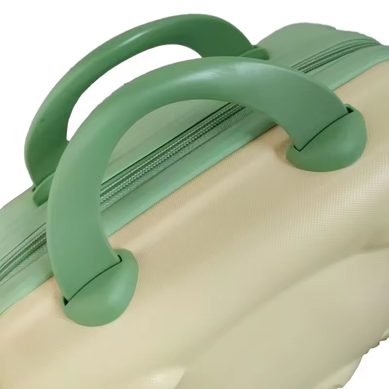 Green ABS Portable Lightweight Professional Makeup Storage Box Cartoon Cosmetic Organizer Wholesome Holographic Travel Makeup Organizer