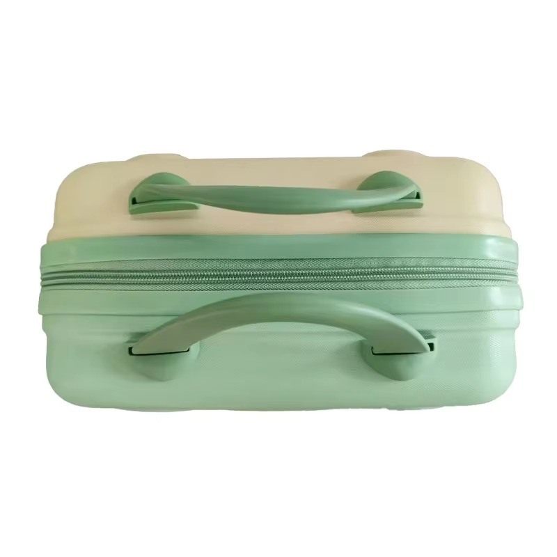 Green ABS Portable Lightweight Professional Makeup Storage Box Cartoon Cosmetic Organizer Wholesome Holographic Travel Makeup Organizer