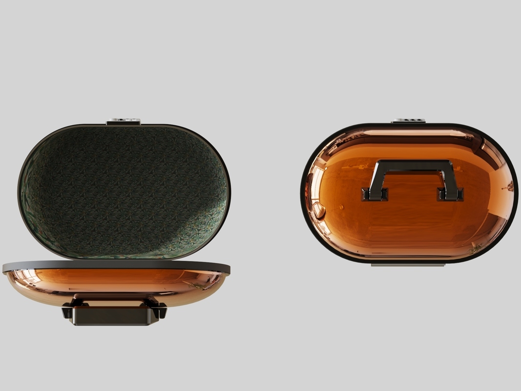 Organize Your Make up with this Portable Hard Shell Cosmetic Box and LED Mirror