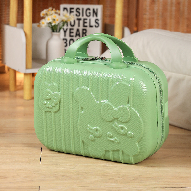 Main Material ABS Portable Makeup Storage Box with Mirror Cosmetic Case for Girls Women Feature Light Weight Daily Life