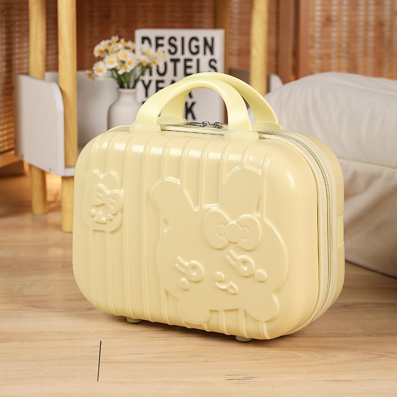 Main Material ABS Portable Makeup Storage Box with Mirror Cosmetic Case for Girls Women Feature Light Weight Daily Life