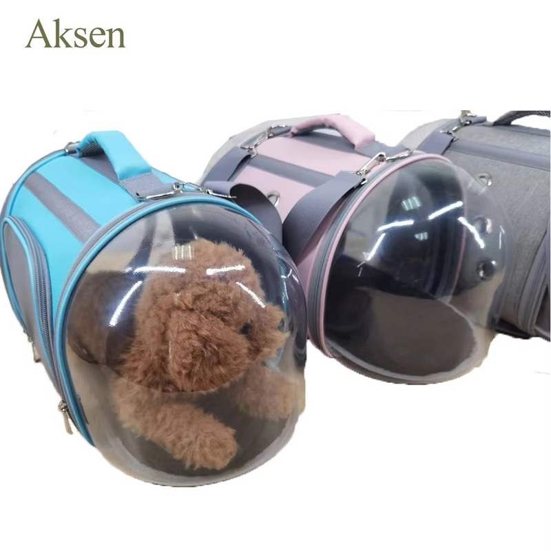 Foldable Breathable Pet Carrier Transparent Pet Box Transport Dog Bag for Eco-friendly and Traveling Pets