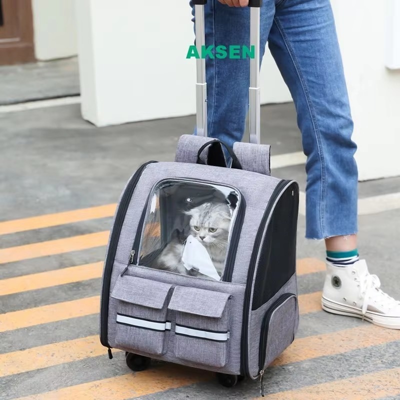 POLYESTER Pet Carrier Airline Approved Space Capsule Travel Bag for Cats and Dogs Outdoor Adventures