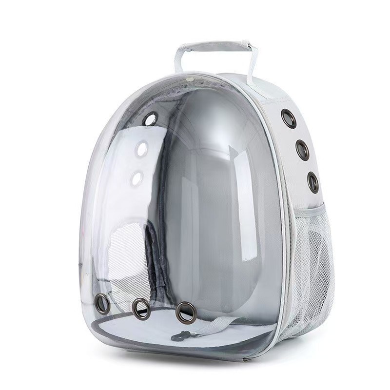 Explore the Great Outdoors with Your Furry Friend in Our Dual Strap Transparent Cat Backpack Comfortable and Portable
