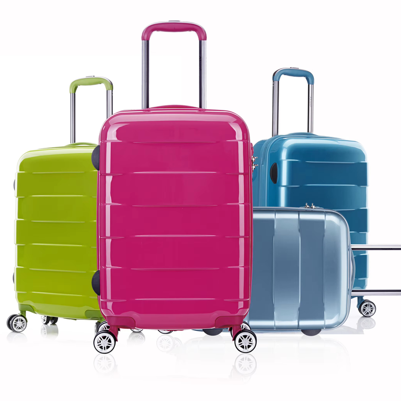 Upgrade Your Travel Essentials with Blue Luggage featuring Tsa Lock Durable PC Material and 360 Degree Spinner Wheels