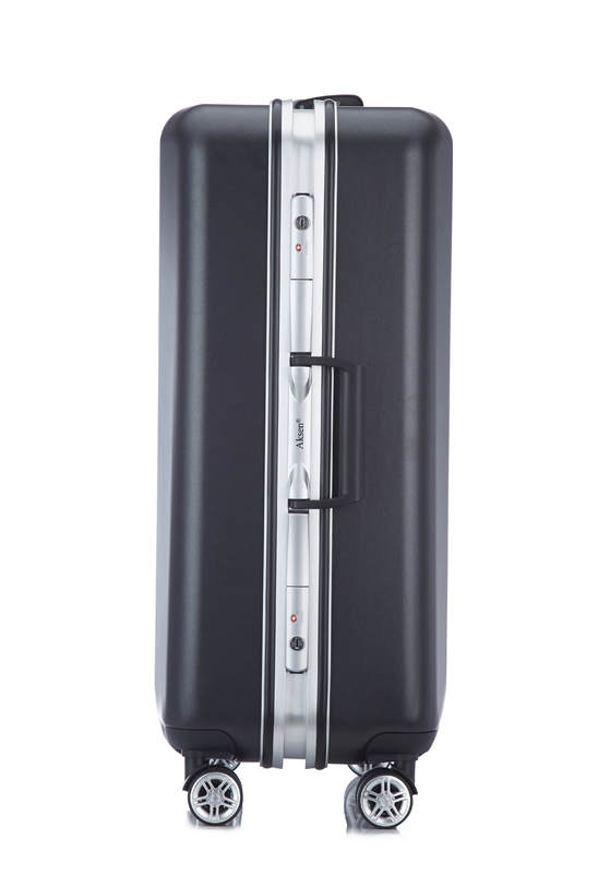 Luxury PC Aluminum Frame Business Trip Waterproof Carry On Suitcase Luggage with 360 Degree Spinner Wheel Hard Case