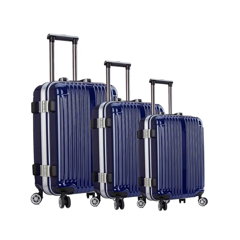 360 Degree Wheel Vintage PC Malet De Viaj Business Luggage Set 2 Pieces with Tsa Lock and Front Open Suitcases Luxury Style