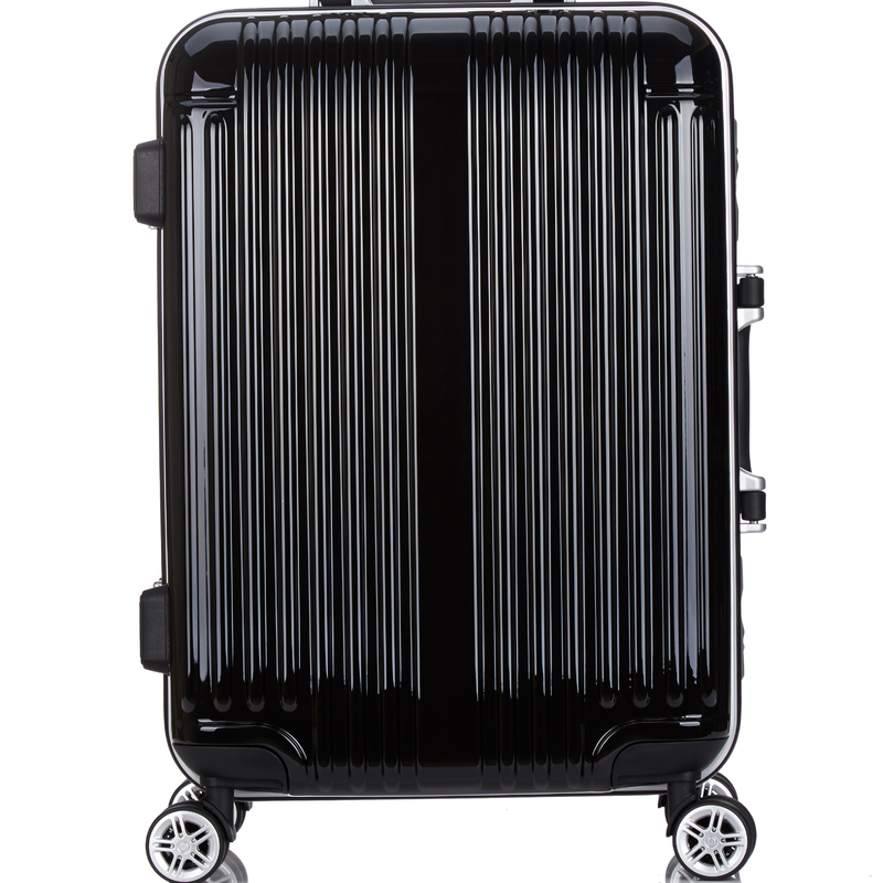 360 Degree Wheel Vintage PC Malet De Viaj Business Luggage Set 2 Pieces with Tsa Lock and Front Open Suitcases Luxury Style