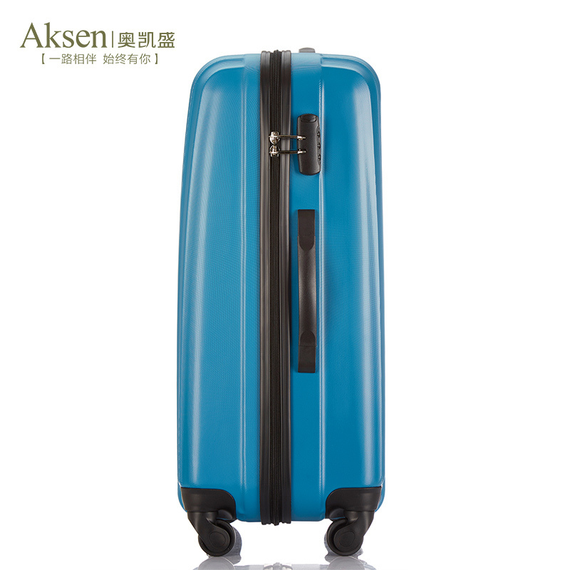 Unisex Travel Boarding Durable Anti-Scratch PC Carry Suitcases Luggage with Embossed Vertical Stripe Design