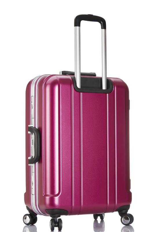 Elevate Your Travel Experience Silver PC Luxury Trolley Hard Case Luggage with TSA Lock and Front Open Design