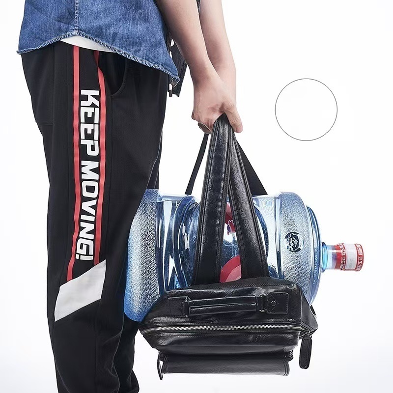 Cotton Lining Material Unisex Backpack with Ergonomic Design and Multiple Pockets Zipper Hasp Closure