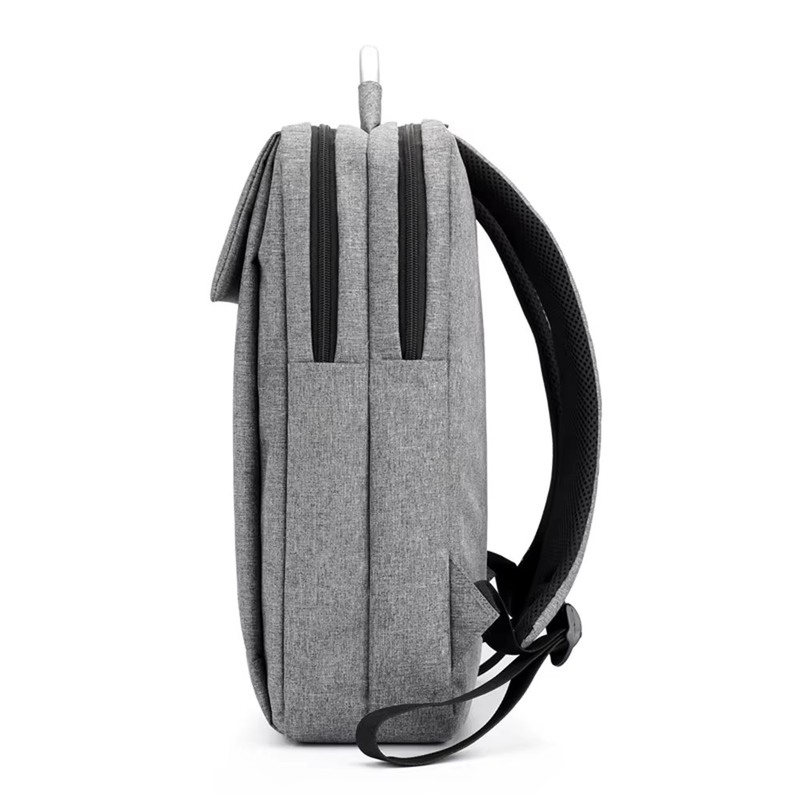 Customizable Logo Anti-Theft Grey Computer Backpack Perfect Business Laptop Bag for Colleagues and Frequent Travelers