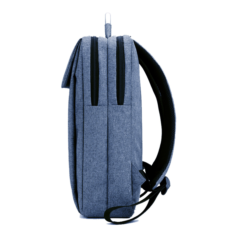 School and Travel Essential Internal Frame Customizable Logo Anti-Theft Grey Backpack with Waterproof Lining