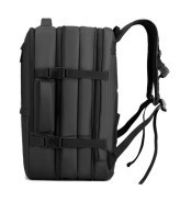 Geometric Pattern RFID Lightweight Black Anti-Theft Waterproof Laptop Backpack for Simple and Stylish Business Casual