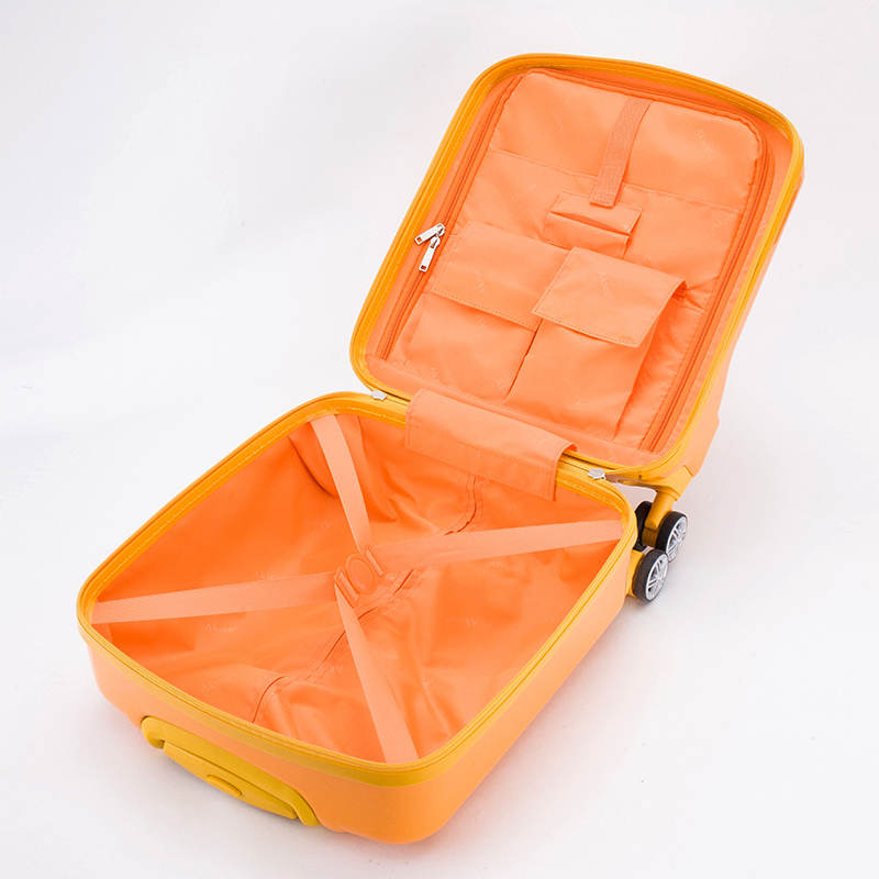 Waterproof ABS PC Kids Luggage Single Pull Rod Cartoon Trolley Suitcase for Travel Hard Shell Sets