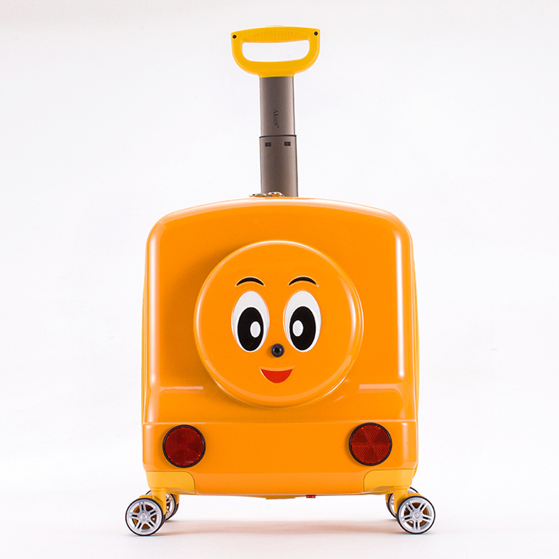 Waterproof ABS PC Kids Luggage Single Pull Rod Cartoon Trolley Suitcase for Travel Hard Shell Sets