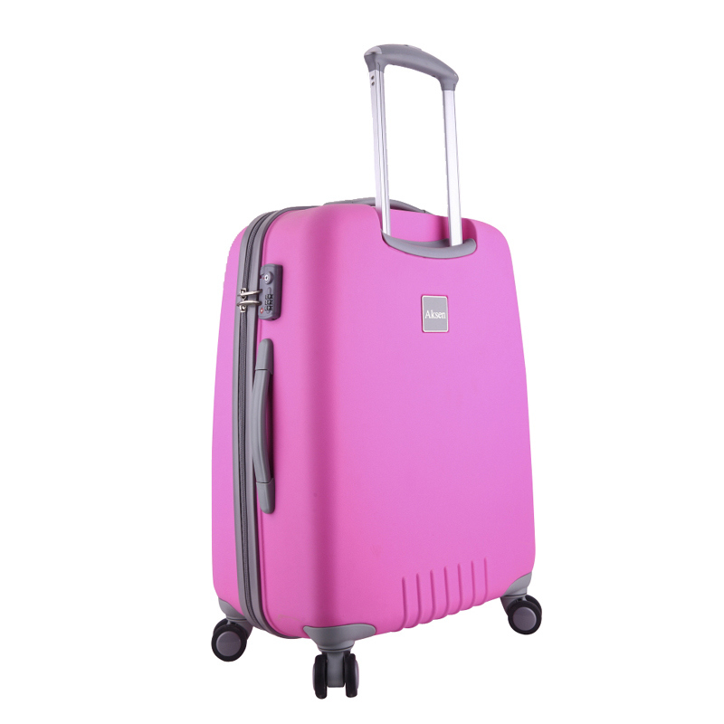 Spinner Caster Hard Shell Luggage One-Piece Zipper Trolley Case with TSA Combination Lock