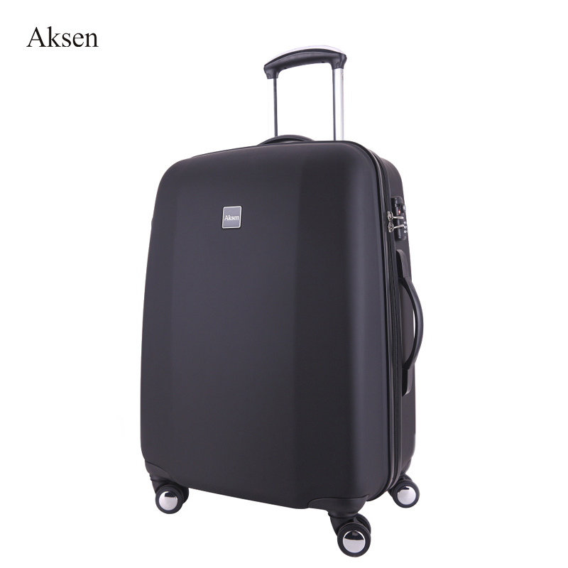 Spinner Caster Hard Shell Luggage One-Piece Zipper Trolley Case with TSA Combination Lock