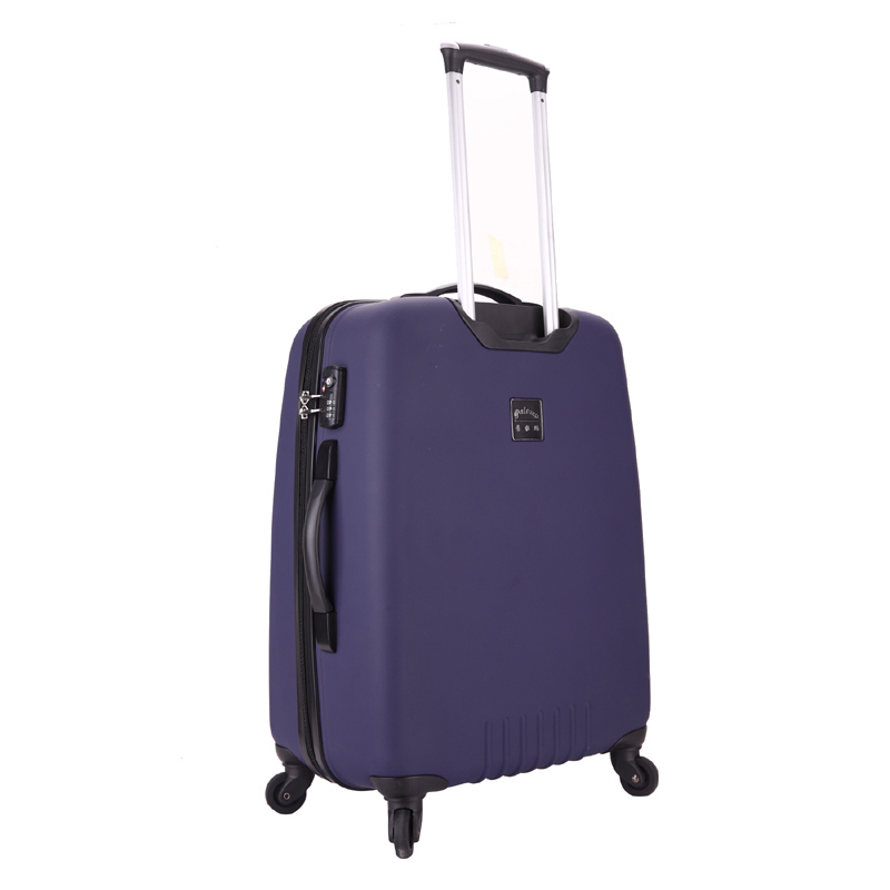 Spinner Caster Hard Shell Luggage One-Piece Zipper Trolley Case with TSA Combination Lock