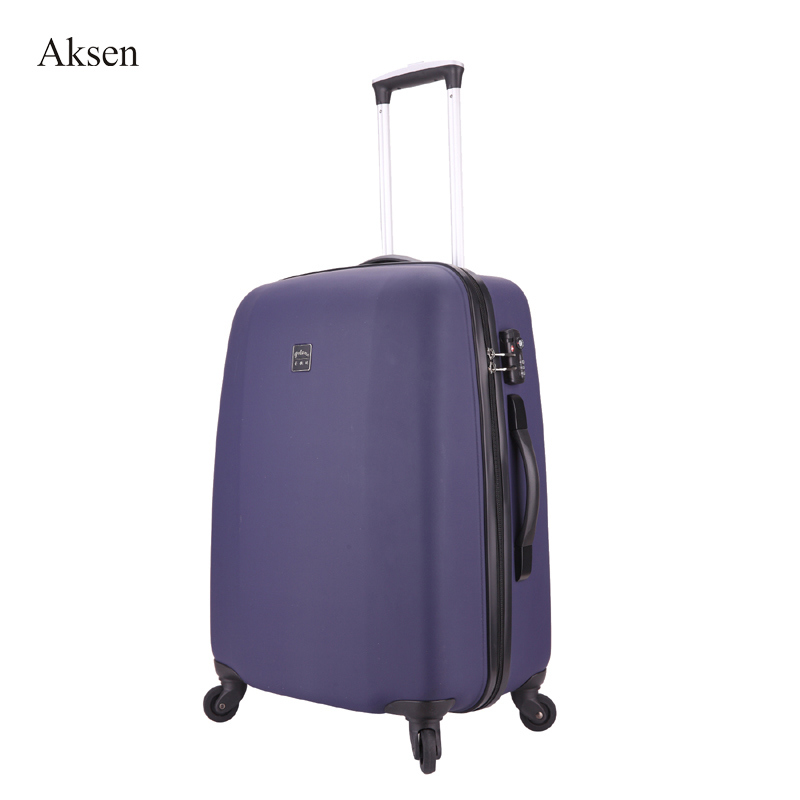 Spinner Caster Hard Shell Luggage One-Piece Zipper Trolley Case with TSA Combination Lock
