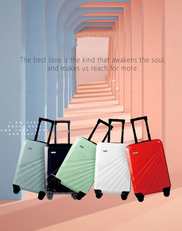 360° Rotating Wheels Fingerprint Spinner for Men Women Main Material PC PC Top-Notch Carry-On Luggage Suitcase Light Weight