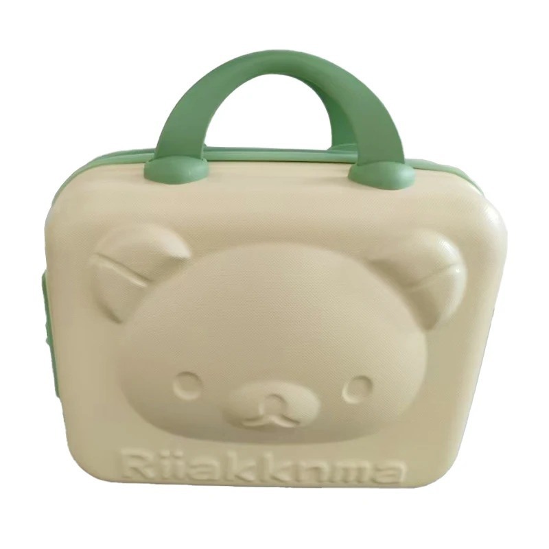 Zipper Closure Portable Lightweight Professional Makeup Storage Box Cartoon Cosmetic Organizer Wholesome Holographic Travel Makeup Organizer