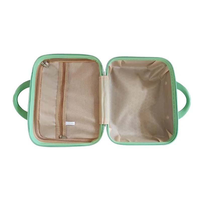 Zipper Closure Portable Lightweight Professional Makeup Storage Box Cartoon Cosmetic Organizer Wholesome Holographic Travel Makeup Organizer