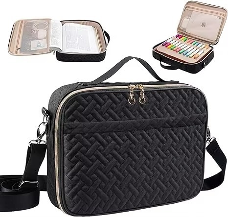 Protect Your Bible in Style Multi-Functional Bible Cover with Mesh Pocket Handbag Design and Durable Organizer Bag