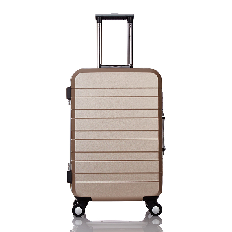 22 26 Inch Aluminum PC Hard Case Suitcase Zipperless Travel Bag Front Open Feature Durable Luggage Sets-2 Piece for Outdoors