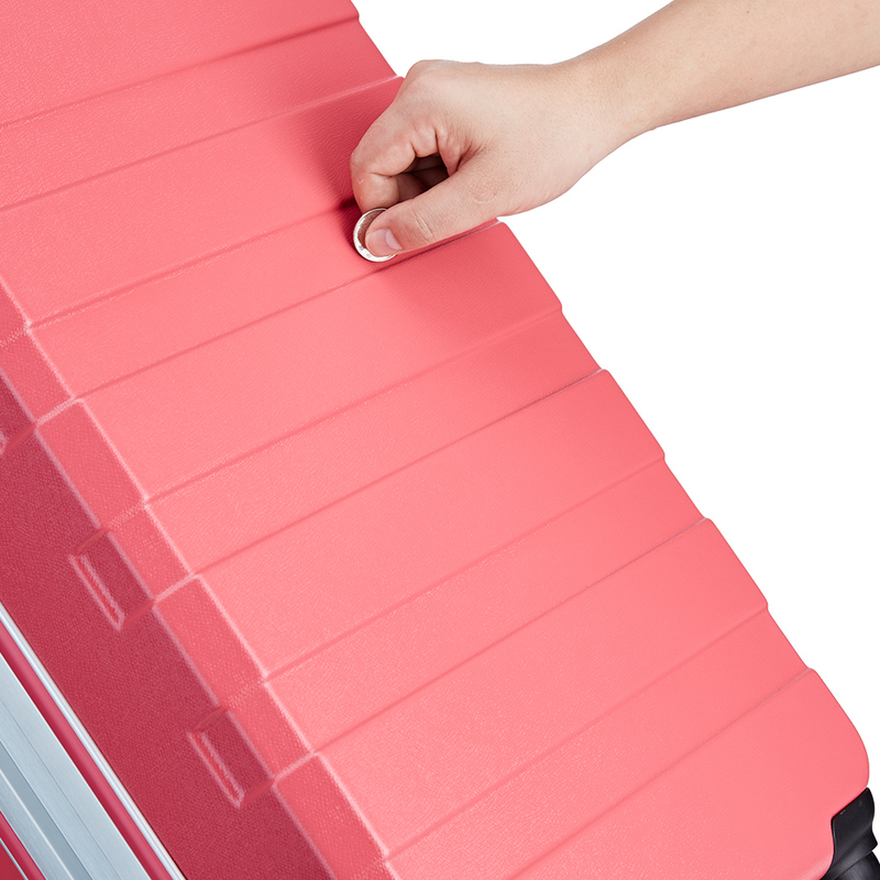 22 26 Inch Aluminum PC Hard Case Suitcase Zipperless Travel Bag Front Open Feature Durable Luggage Sets-2 Piece for Outdoors