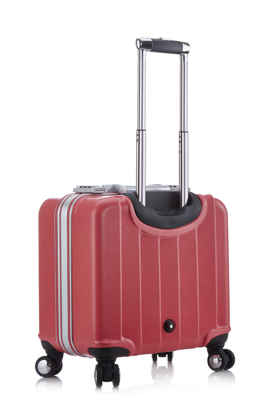 Unisex Brown Multipurpose Sports Trolley Case TSA Lock for Small PC 4-Wheel Shirt Suitcases Luggage