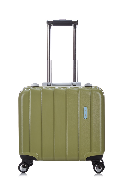 Unisex Brown Multipurpose Sports Trolley Case TSA Lock for Small PC 4-Wheel Shirt Suitcases Luggage